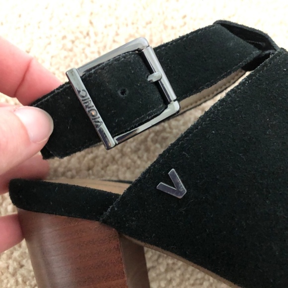 Vionic Kaia Black Suede Ankle Strap Booties 7.5 Wide - Picture 3 of 11